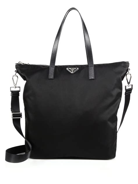 prada tote leather nylon metal bloomingdale|Prada bags bloomingdale's.